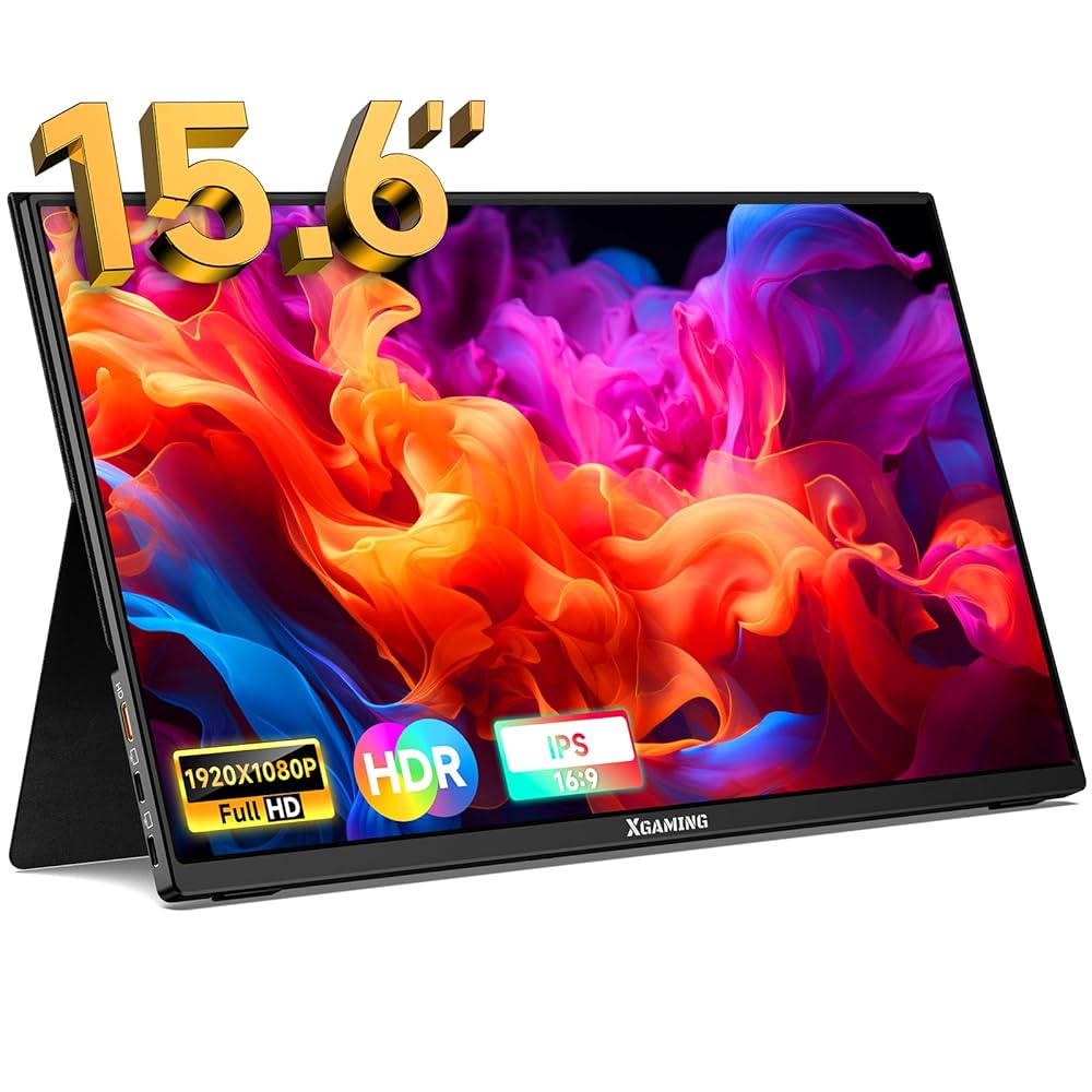 ゲーミングモニターPortable Monitor 15.6インチ Amazon.com: XGaming Portable Monitor 15.6 Inch 1080P FHD IPS